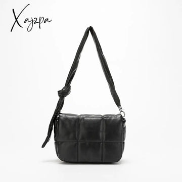Xajzpa - Fashion Padded Pillow Shoulder Bag For Women Designer Quilted Crossbody Bags Knotted Pu